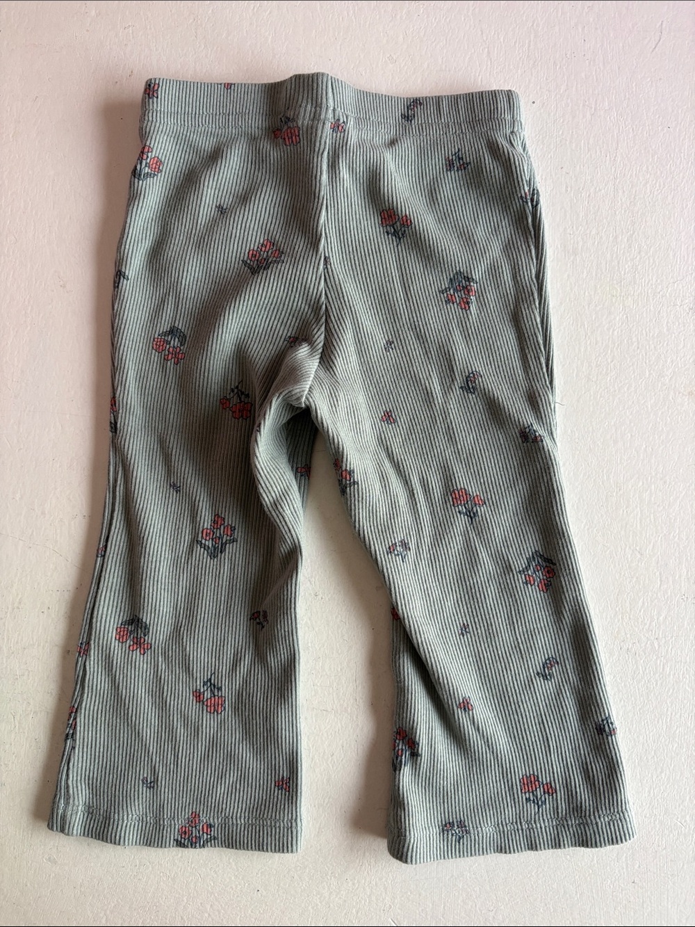 Carter's Sage Green Floral Ruffle Matching Set - Picture 5 of 7